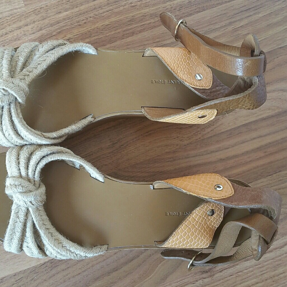 Isabel Marant 40 10 Sandals NEW Brown Leather - Picture 4 of 4